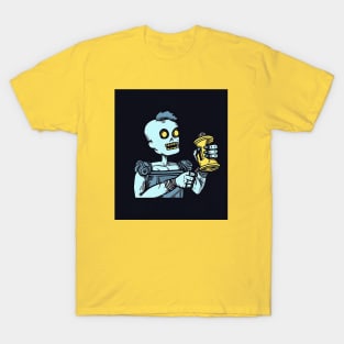 Zombie clutching a beer can T-Shirt